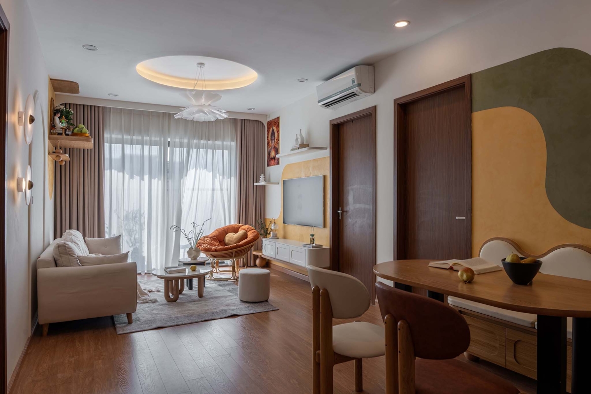 Cải tạo căn hộ 80m2 theo bảng màu rực rỡ với 320 triệu đồng- Ảnh 1. Cải tạo căn hộ 80m2 theo bảng màu rực rỡ với 320 triệu đồng- Ảnh 1.