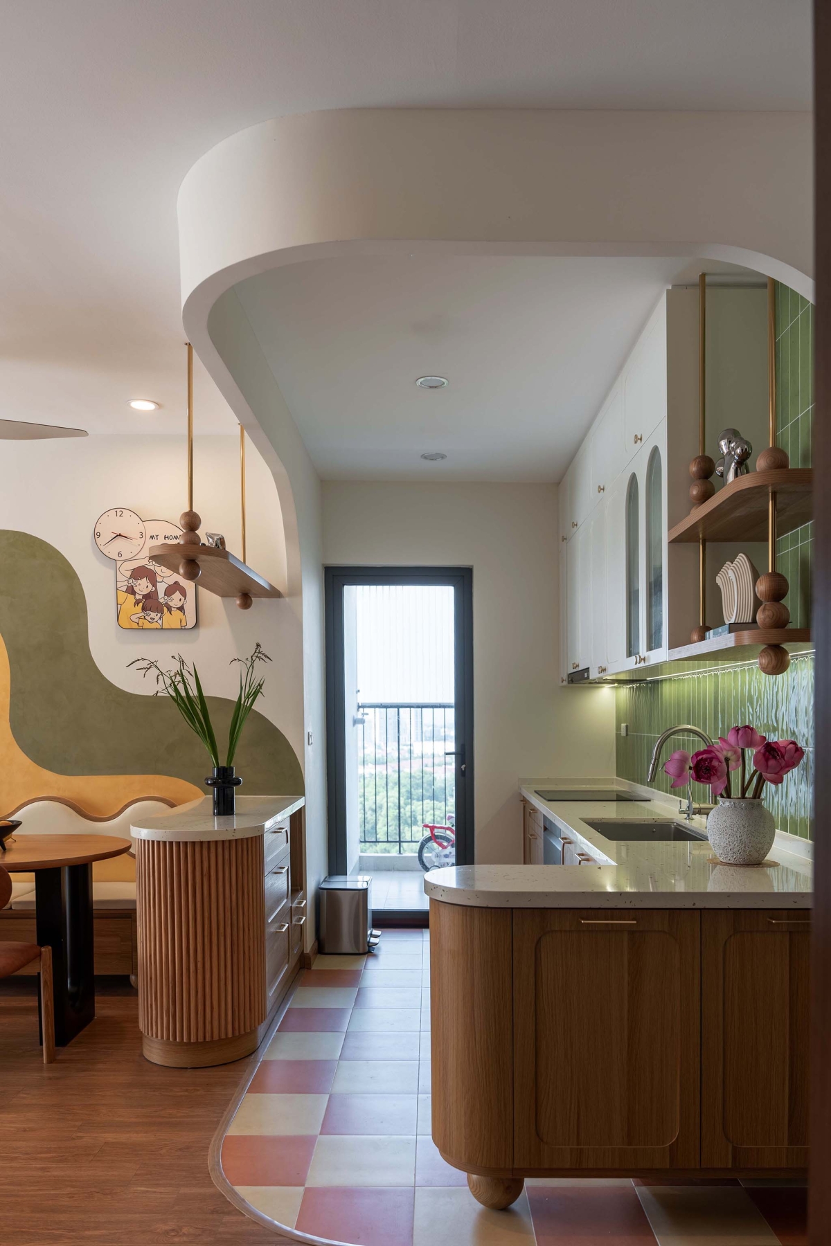 Cải tạo căn hộ 80m2 theo bảng màu rực rỡ với 320 triệu đồng- Ảnh 5. Cải tạo căn hộ 80m2 theo bảng màu rực rỡ với 320 triệu đồng- Ảnh 5.