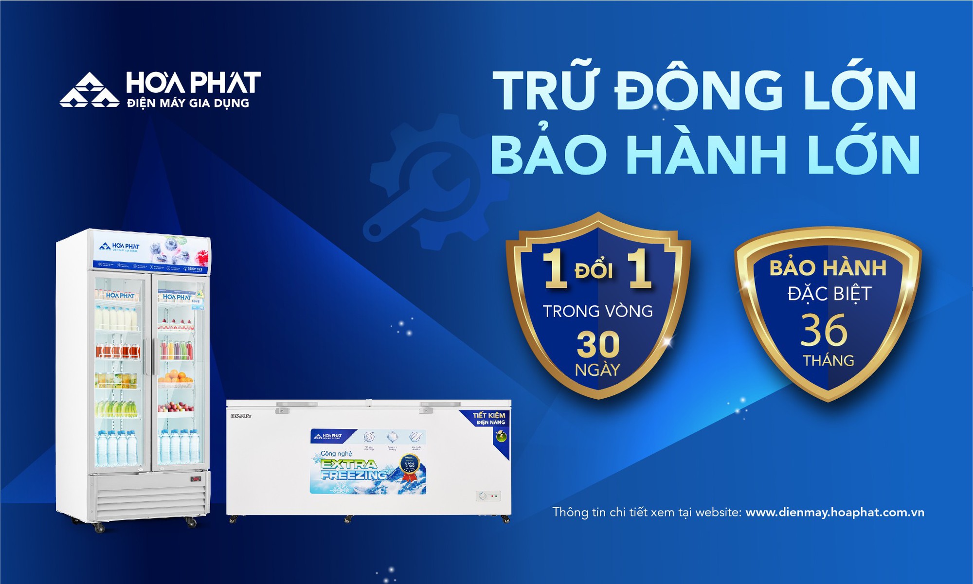 Điện lạnh Hòa Phát nâng thời gian bảo hành lên 3 năm cho tủ đông, tủ mát dung tích lớn- Ảnh 1. Điện lạnh Hòa Phát nâng thời gian bảo hành lên 3 năm cho tủ đông, tủ mát dung tích lớn- Ảnh 1.