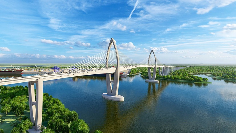 Cây cầu 4.900 tỷ có nhịp chính lớn nhất Đông Nam Á: Trục huyết mạch kết nối với siêu cảng nằm TOP 10 thế giới tại Việt Nam- Ảnh 4. Cây cầu 4.900 tỷ có nhịp chính lớn nhất Đông Nam Á: Trục huyết mạch kết nối với siêu cảng nằm TOP 10 thế giới tại Việt Nam- Ảnh 4.