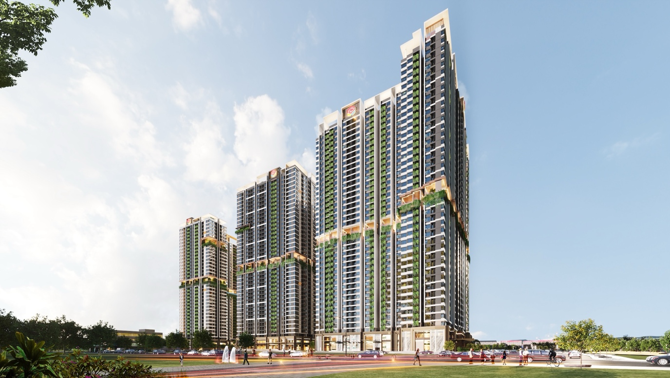 Phát Đạt và lợi thế trong cuộc đón sóng vốn ngoại vào bất động sản Việt Nam- Ảnh 2. A tall building with many windows AI-generated content may be incorrect.