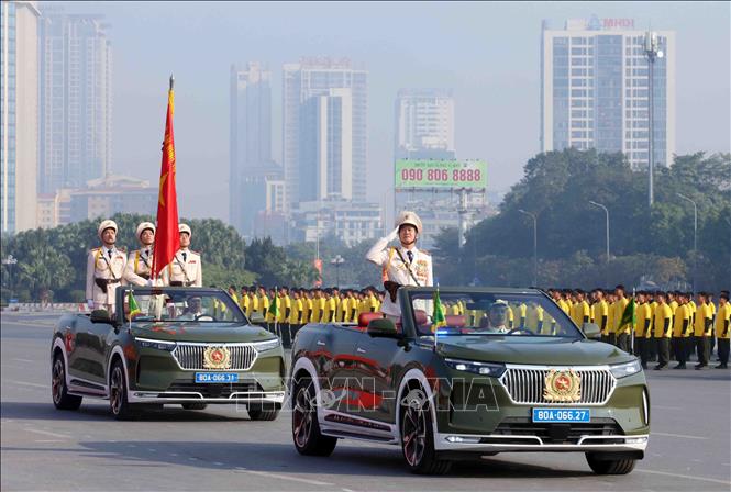 Thường trực Ban Bí thư dự Lễ xuất quân và diễn tập phương án bảo vệ Đại hội lần thứ XIV của Đảng- Ảnh 3.