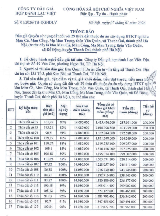 Chuẩn bị 'lên sàn' đấu giá 29 lô đất nằm ngay cạnh dự án đô thị lớn nhất Việt Nam- Ảnh 1.