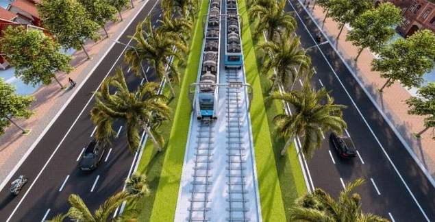 Chọn tập đoàn Trung Quốc phát triển dự án tàu điện đầu tiên tại đặc khu lớn bậc nhất Việt Nam- Ảnh 2. Chọn tập đoàn Trung Quốc phát triển dự án tàu điện đầu tiên tại đặc khu lớn bậc nhất Việt Nam- Ảnh 2.