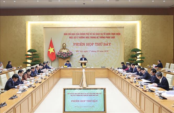 Phiên họp thứ 7 của Ban Chỉ đạo rà soát, xử lý vướng mắc trong hệ thống pháp luật- Ảnh 1.