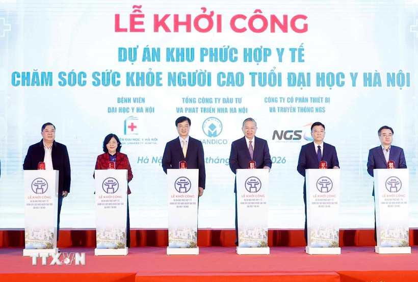 Tổng Bí thư dự Lễ khởi công dự án phức hợp y tế chăm sóc sức khỏe người cao tuổi- Ảnh 1.