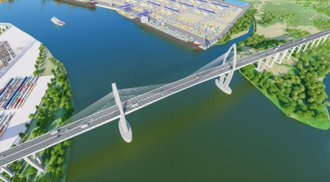 Cây cầu có nhịp chính dài nhất Đông Nam Á, kết nối 2 tỉnh thành giàu nhất cả nước sẽ hợp long trong năm nay- Ảnh 2. Cây cầu có nhịp chính dài nhất Đông Nam Á, kết nối 2 tỉnh thành giàu nhất cả nước sẽ hợp long trong năm nay- Ảnh 2.