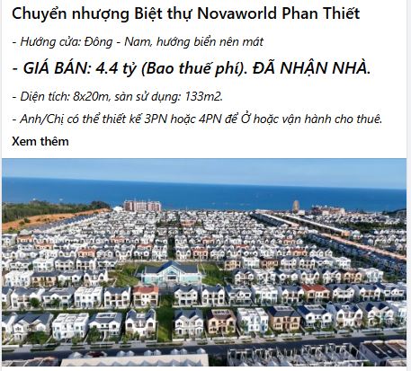 Loạt biệt thự, nhà phố tại đại đô thị nghỉ dưỡng lớn nhất Nam Trung Bộ của Novaland (NVL) đồng loạt 'cắt lỗ'?- Ảnh 5.