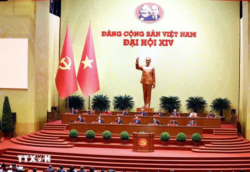 Đại hội Đảng XIV: Phiên thảo luận tại hội trường về các văn kiện Đại hội- Ảnh 20.