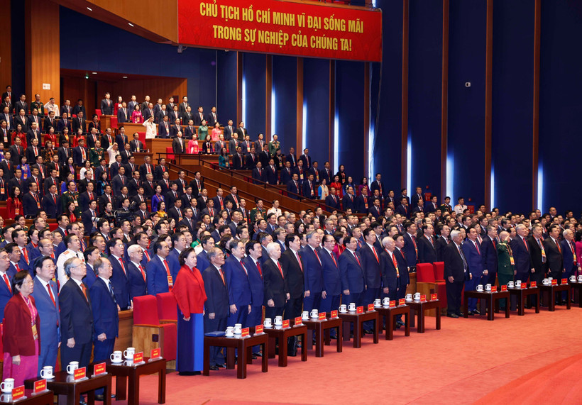 Thông báo về ngày làm việc thứ tư Đại hội đại biểu toàn quốc lần thứ XIV của Đảng- Ảnh 1.