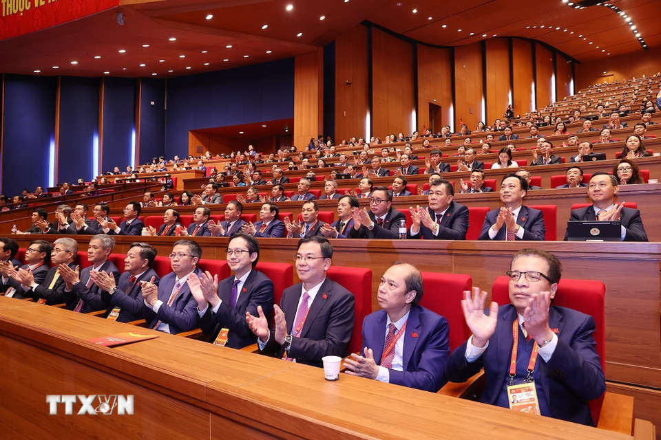 Toàn cảnh lễ Bế mạc Đại hội lần thứ XIV của Đảng Cộng sản Việt Nam- Ảnh 24.