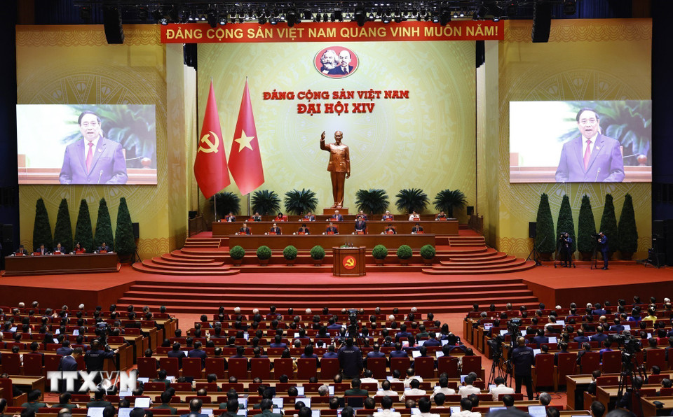 Toàn cảnh lễ Bế mạc Đại hội lần thứ XIV của Đảng Cộng sản Việt Nam- Ảnh 9.
