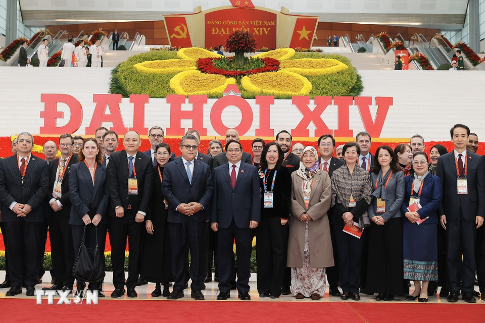 Toàn cảnh lễ Bế mạc Đại hội lần thứ XIV của Đảng Cộng sản Việt Nam- Ảnh 7.