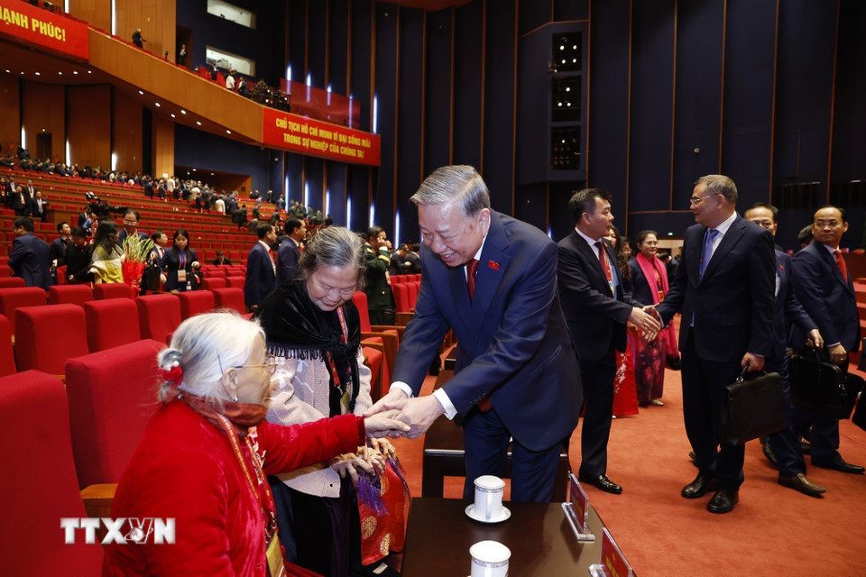 Toàn cảnh lễ Bế mạc Đại hội lần thứ XIV của Đảng Cộng sản Việt Nam- Ảnh 4.