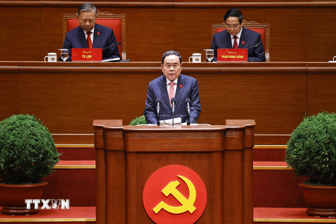 Đồng chí Tô Lâm tái đắc cử Tổng Bí thư Ban Chấp hành Trung ương Đảng khóa XIV- Ảnh 4.