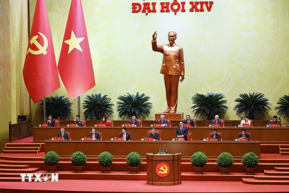 Toàn cảnh lễ Bế mạc Đại hội lần thứ XIV của Đảng Cộng sản Việt Nam- Ảnh 17.