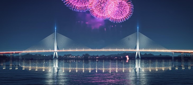 Cầu gần 11.500 tỷ nối 2 tỉnh thành giàu có nhất Việt Nam: Trụ tháp vút cao, tựa ‘bảo kiếm’ vững chãi giữa lòng sông- Ảnh 3.