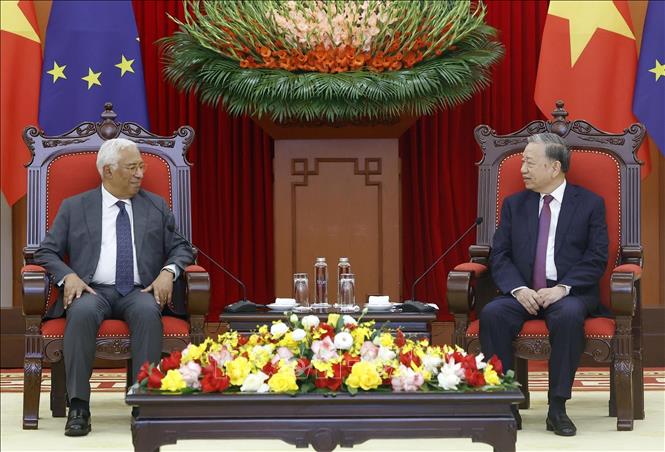 Tổng Bí thư Tô Lâm tiếp Chủ tịch Hội đồng châu Âu António Costa- Ảnh 3.