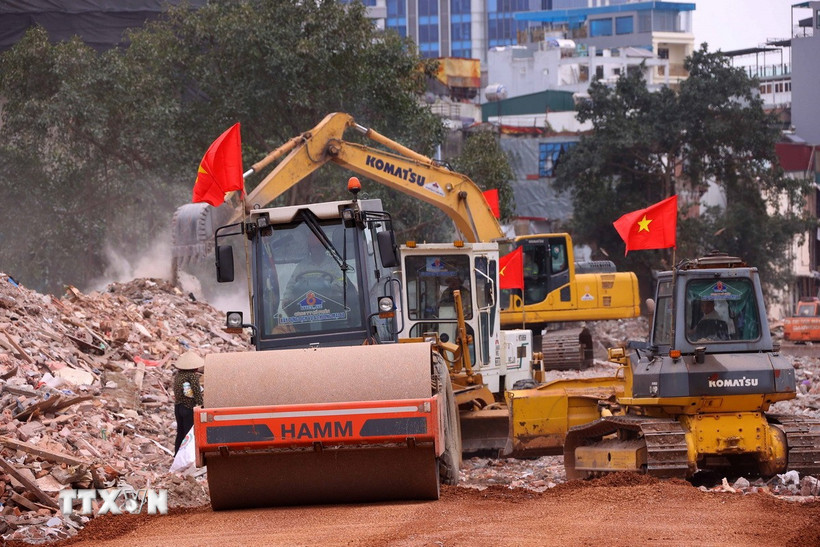 Đẩy nhanh tiến độ hoàn thành các dự án chào mừng Đại hội Đảng XIV- Ảnh 1.