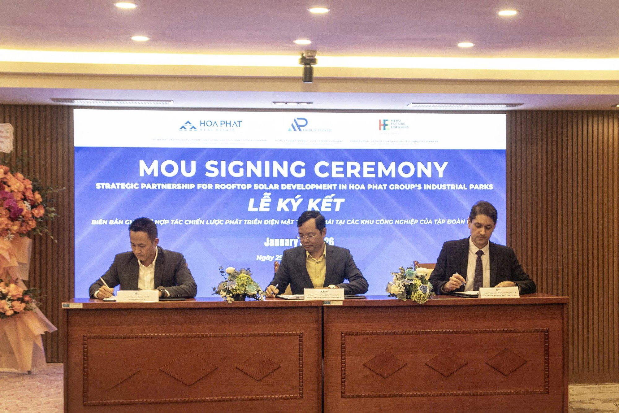 Hòa Phát bắt tay các tập đoàn lớn phát triển hệ thống điện mặt trời áp mái- Ảnh 1.