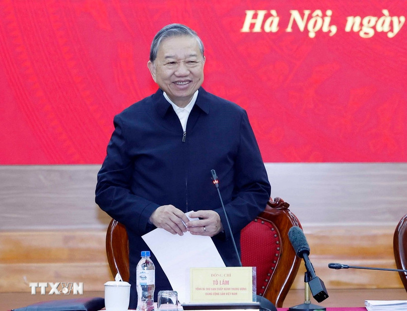 Tổng Bí thư Tô Lâm: Khơi dậy khát vọng cống hiến, vươn lên của dân tộc bằng tri thức và sáng tạo- Ảnh 1. Tổng Bí thư Tô Lâm: Khơi dậy khát vọng cống hiến, vươn lên của dân tộc bằng tri thức và sáng tạo- Ảnh 1.