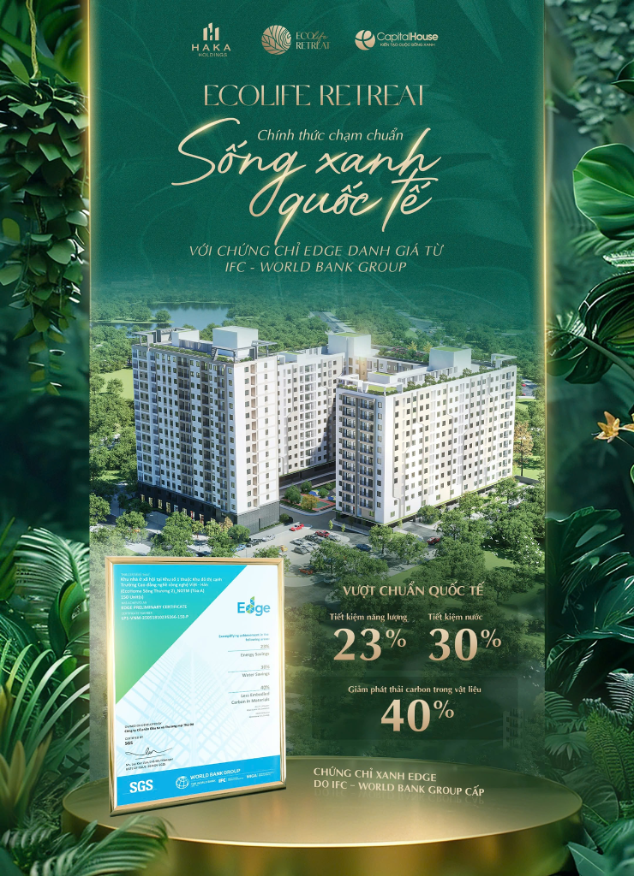 Capital House chính thức mở bán chung cư thương mại chuẩn xanh quốc tế Ecolife Retreat - Ảnh 3.