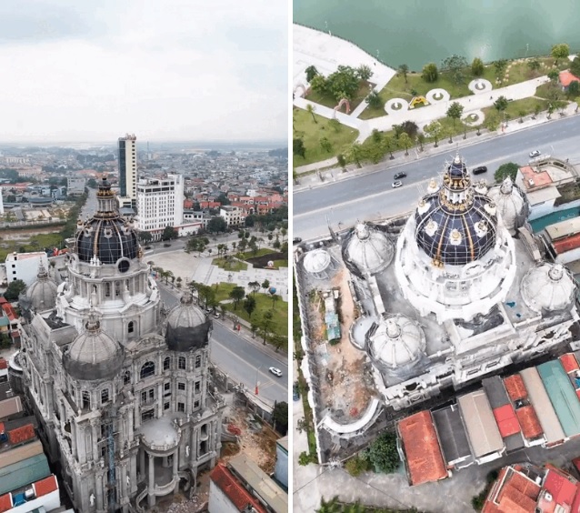 Lâu đài nghìn tỷ của đại gia xăng dầu Phú Thọ: Diện tích sàn 18.000m2, đã thành hình đồ sộ sau gần 10 năm xây dựng- Ảnh 2. Lâu đài nghìn tỷ của đại gia xăng dầu Phú Thọ: Diện tích sàn 18.000m2, đã thành hình đồ sộ sau gần 10 năm xây dựng- Ảnh 2.