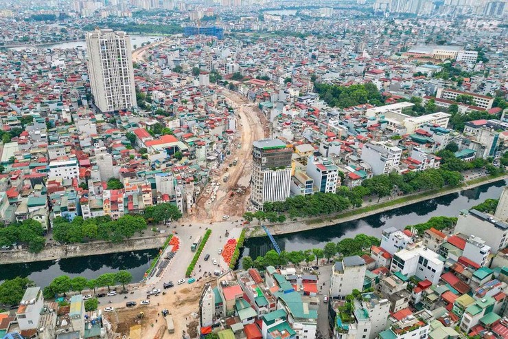 Dự án đường vành đai 2,5 đoạn Nguyễn Trãi - Đầm Hồng phấn đấu thông xe kỹ thuật vào dịp 10/10 - Ảnh 20.