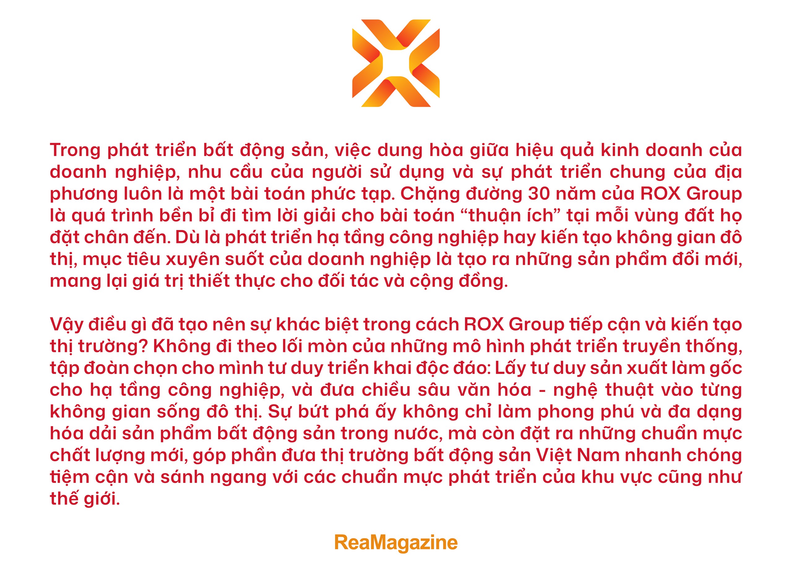 ROX Group và 30 năm giải bài toán “thuận ích” trong phát triển bất động sản - Ảnh 1.