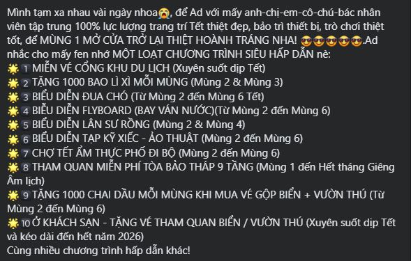 Từ hôm nay, KDL 6.000 tỷ lớn bậc nhất Đông Nam Á của Việt Nam sẽ tạm đóng cửa- Ảnh 1.