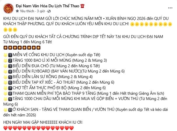 KDL 6.000 tỷ của bà Nguyễn Phương Hằng ra thông báo 'nóng' dịp Tết Nguyên đán 2026- Ảnh 1.