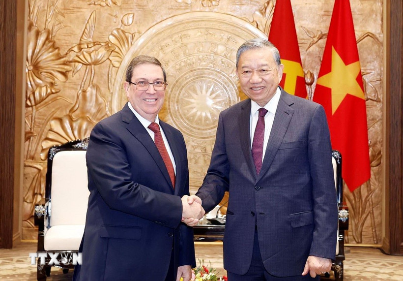 Tổng Bí thư tiếp Đặc phái viên Đảng, Nhà nước Cuba, Bộ trưởng Ngoại giao Cuba- Ảnh 1. Tổng Bí thư tiếp Đặc phái viên Đảng, Nhà nước Cuba, Bộ trưởng Ngoại giao Cuba- Ảnh 1.