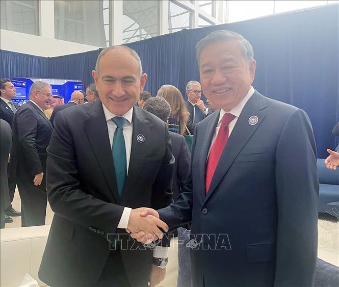 Tổng Bí thư Tô Lâm gặp lãnh đạo các nước nhân dịp tham dự cuộc họp khai mạc Hội đồng Hòa bình về Gaza- Ảnh 3.