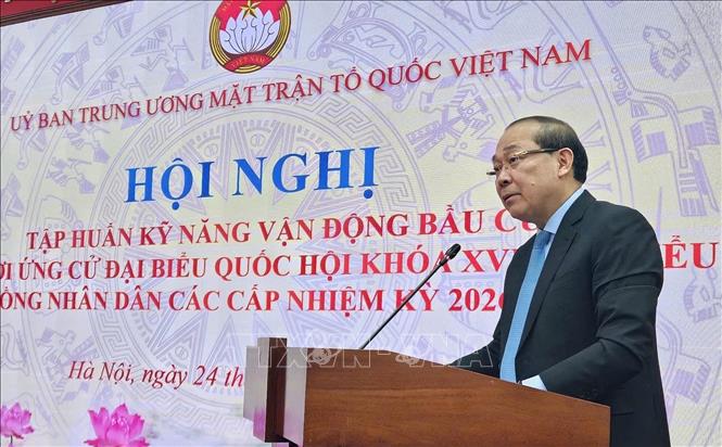 Tập huấn kỹ năng vận động bầu cử cho người ứng cử- Ảnh 1.