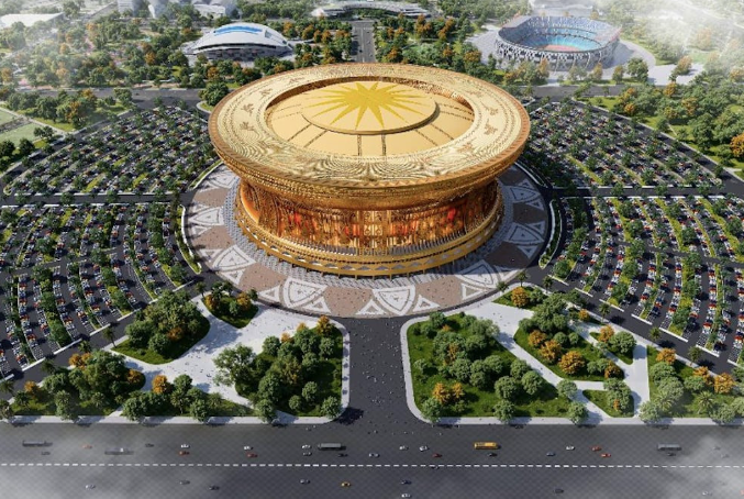Bắt đầu thi công sân vận động lớn nhất thế giới 135.000 chỗ ngồi sức chứa gấp 3 lần sân Mỹ Đình- Ảnh 1.