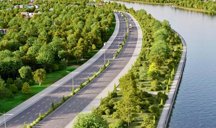 Tỉnh giàu có của Việt Nam chính thức khởi công tuyến đường gần nghìn tỷ, 'đánh thức' không gian ven dòng sông biểu tượng- Ảnh 1.