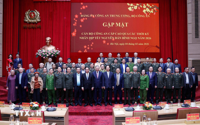 Tổng Bí thư Tô Lâm gặp mặt cán bộ Công an cao cấp nhân dịp Tết Nguyên đán 2026- Ảnh 3.