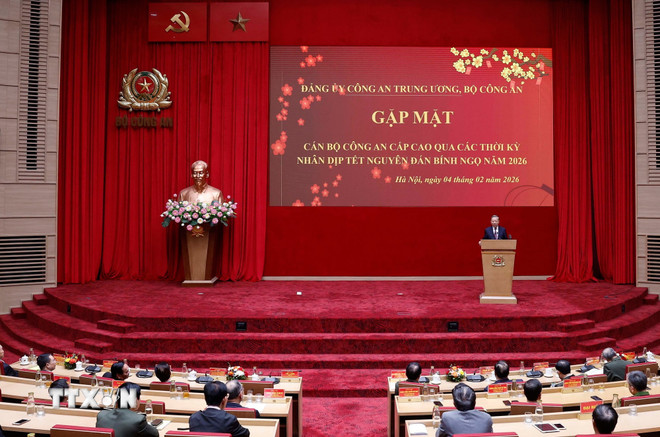 Tổng Bí thư Tô Lâm gặp mặt cán bộ Công an cao cấp nhân dịp Tết Nguyên đán 2026- Ảnh 2.