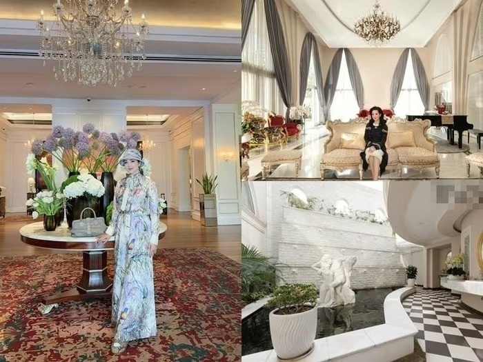 Biệt thự 1.000m2 dát vàng như cung điện xưa với thiết kế châu Âu phòng khách có thể chứa đến 200 người: Chủ nhân từng là 'bóng hồng' của tập đoàn lớn- Ảnh 3.