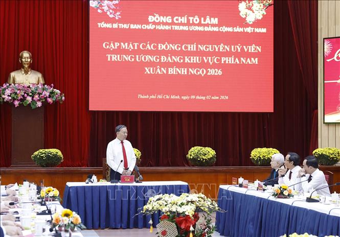 Tổng Bí thư Tô Lâm gặp mặt các đồng chí nguyên Ủy viên Trung ương Đảng khu vực phía Nam- Ảnh 2.