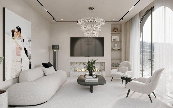 Căn biệt thự view hồ nên thơ của nam diễn viên điển trai dành tặng bà xã: Thiết kế tinh tế như khu nghỉ dưỡng thu nhỏ- Ảnh 2.