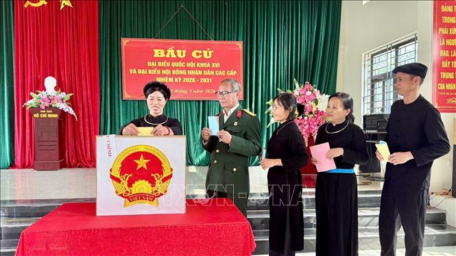 Hoàn thành tốt đẹp công tác bỏ phiếu bầu cử trên cả nước- Ảnh 4. Hoàn thành tốt đẹp công tác bỏ phiếu bầu cử trên cả nước- Ảnh 4.