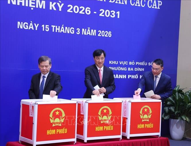 Hoàn thành tốt đẹp công tác bỏ phiếu bầu cử trên cả nước- Ảnh 3. Hoàn thành tốt đẹp công tác bỏ phiếu bầu cử trên cả nước- Ảnh 3.