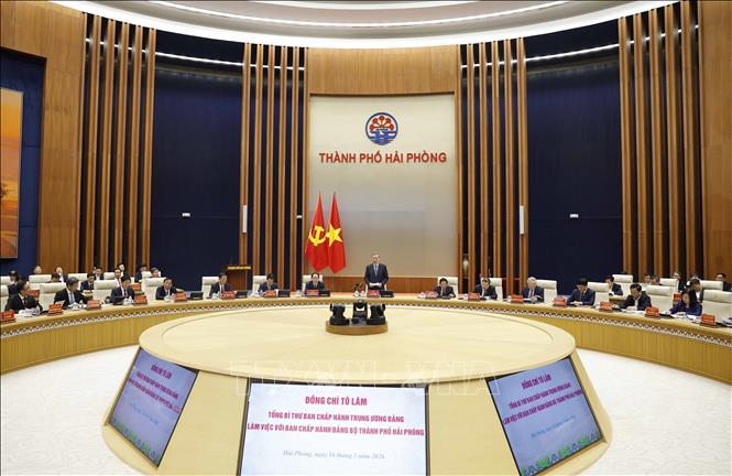 Tổng Bí thư Tô Lâm: Xây dựng thành phố Hải Phòng trở thành trung tâm công nghiệp và cảng biển hiện đại- Ảnh 1.