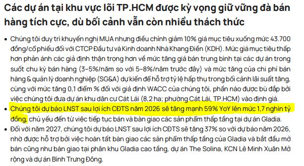 Khang Điền (KDH) kỳ vọng lợi nhuận bứt phá gần 60% trong năm 2026 với 'quân bài' Gladia- Ảnh 1.