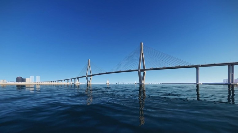 Phối cảnh cầu Phú Mỹ 2. Nguồn ảnh: Báo Chính phủ