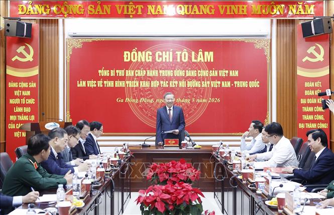 Tổng Bí thư Tô Lâm: Đường sắt kết nối Việt Nam - Trung Quốc phải là một đột phá chiến lược trong hợp tác kinh tế song phương- Ảnh 1.