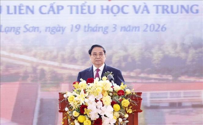 Tổng Bí thư và Thủ tướng dự Lễ khởi công, động thổ đồng loạt các trường nội trú liên cấp biên giới- Ảnh 5.
