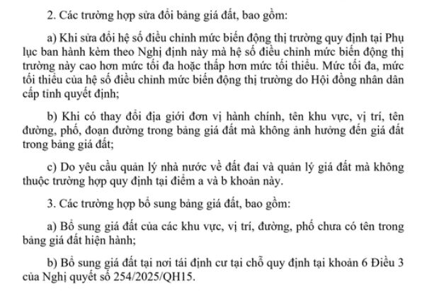 Kể từ nay, 3 trường hợp này sẽ được sửa đổi bảng giá đất- Ảnh 1.