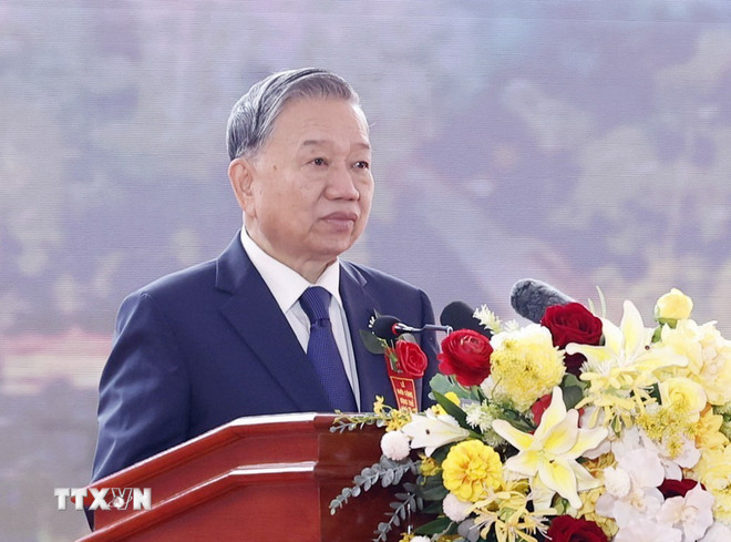 Tổng Bí thư: Đưa Trường Phổ thông nội trú thành "cột mốc mềm" về giáo dục vùng biên- Ảnh 4.